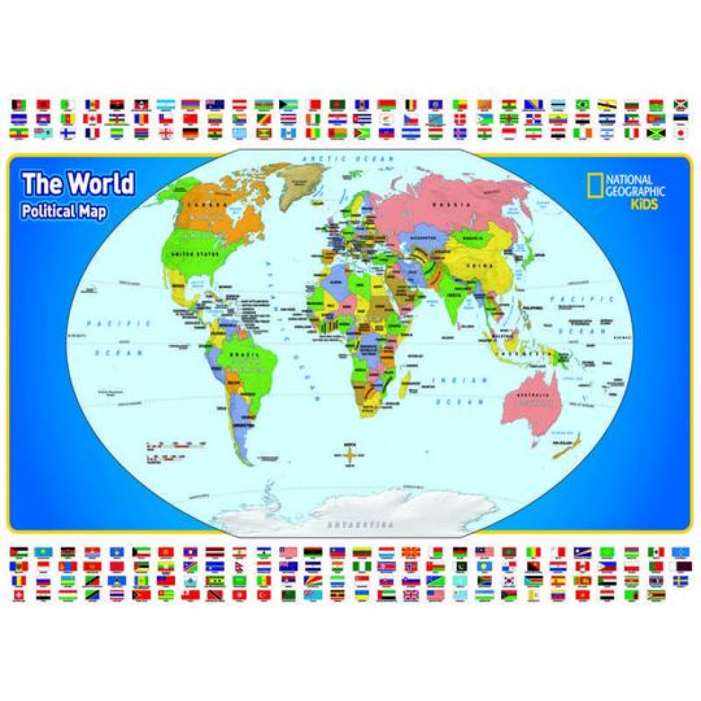The world and its flags NGS Pussel 300 bitar
